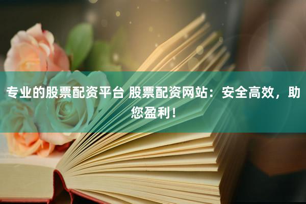 专业的股票配资平台 股票配资网站：安全高效，助您盈利！