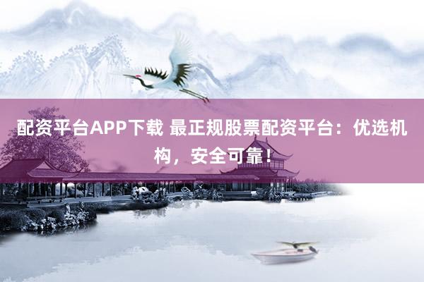 配资平台APP下载 最正规股票配资平台：优选机构，安全可靠！