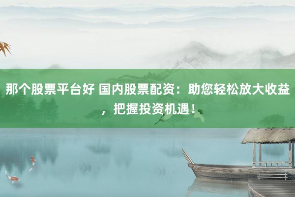 那个股票平台好 国内股票配资：助您轻松放大收益，把握投资机遇！